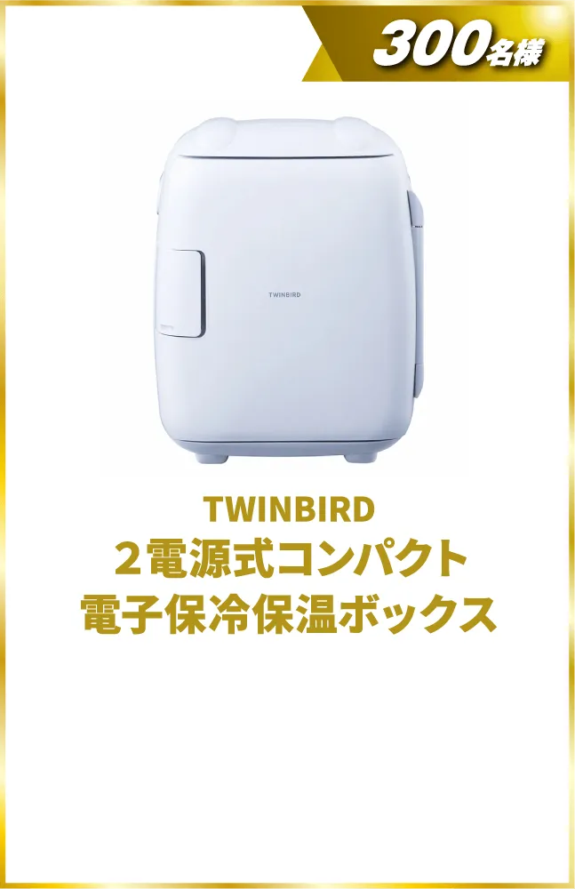 TWINBIRD 2電源式コンパクト電子保冷保温ボックス