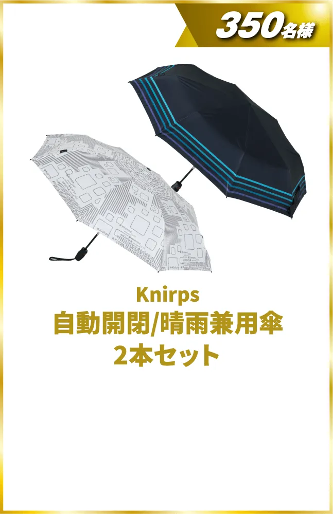 Knirps 自動開閉/晴雨兼用傘 2本セット