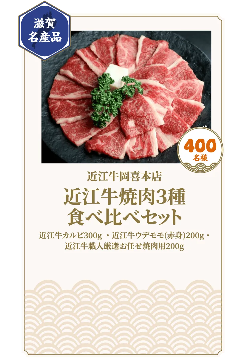近江牛焼肉３種食べ比べセット
